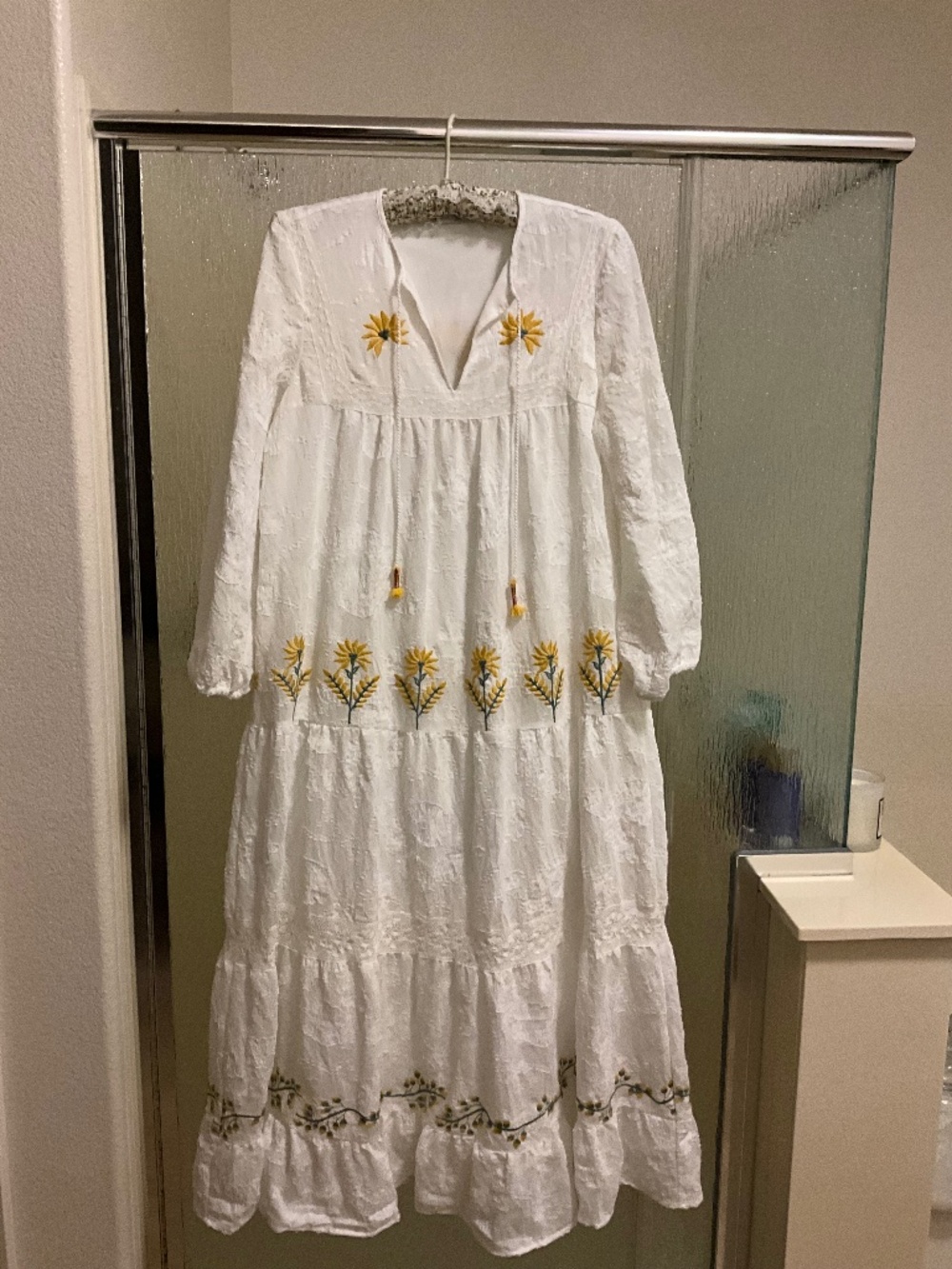 Zara Embroidered Maxi Dress